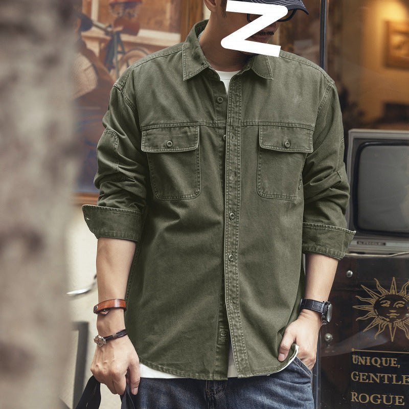 Spring Style Loose Safari Jacket Denim Shirt