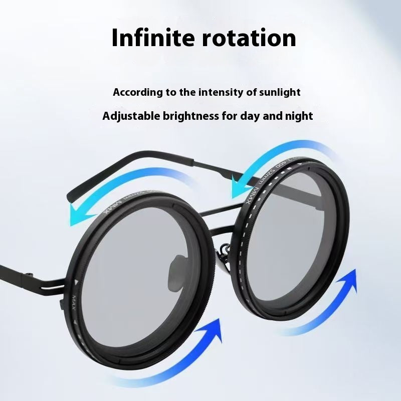 New 9-gear Adjustable High Light Transmission UV Polarized Sunglasses