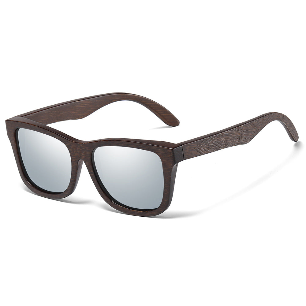 Pattern Leg Spring Hinge Polarized Sun Glasses