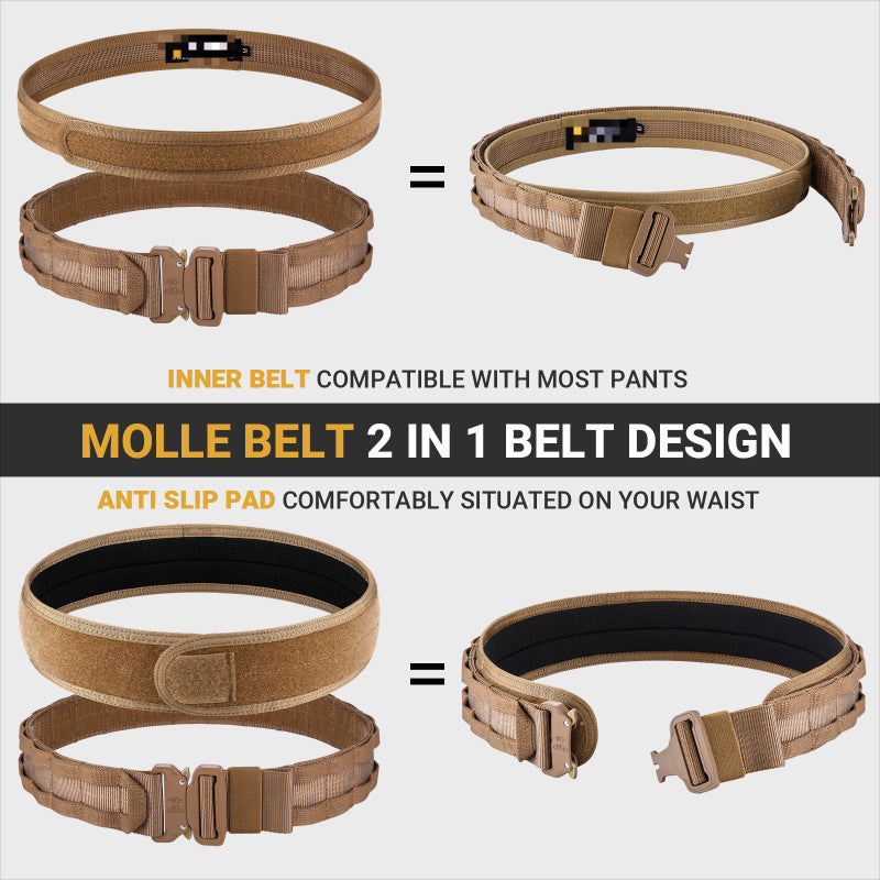 Tactical Ribbon Waist Seal Outdoor Duty Nylon Magic Tape